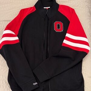Mitchell & Ness Black and Red Varsity Jacket